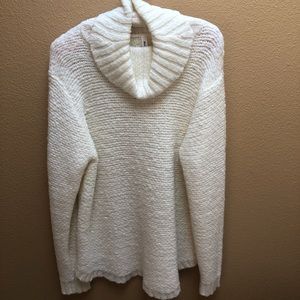 Cowl Neck Ivory Comfy Cozy Sweater